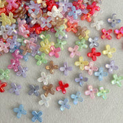Sparkly Acrylic Beads with Gold Glitter