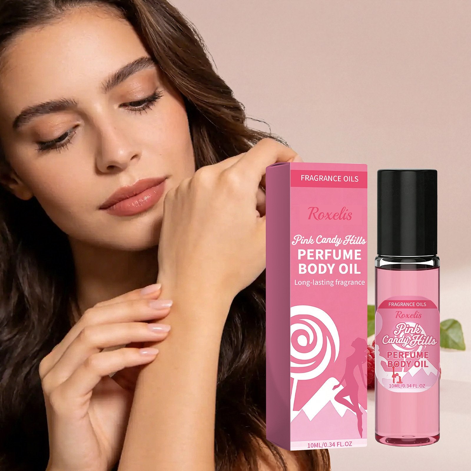 Light Pink Sugar Body Oil for Soft Skin and Gentle Fragrance