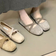 Comfortable Criss Cross Ballet Flats for Women