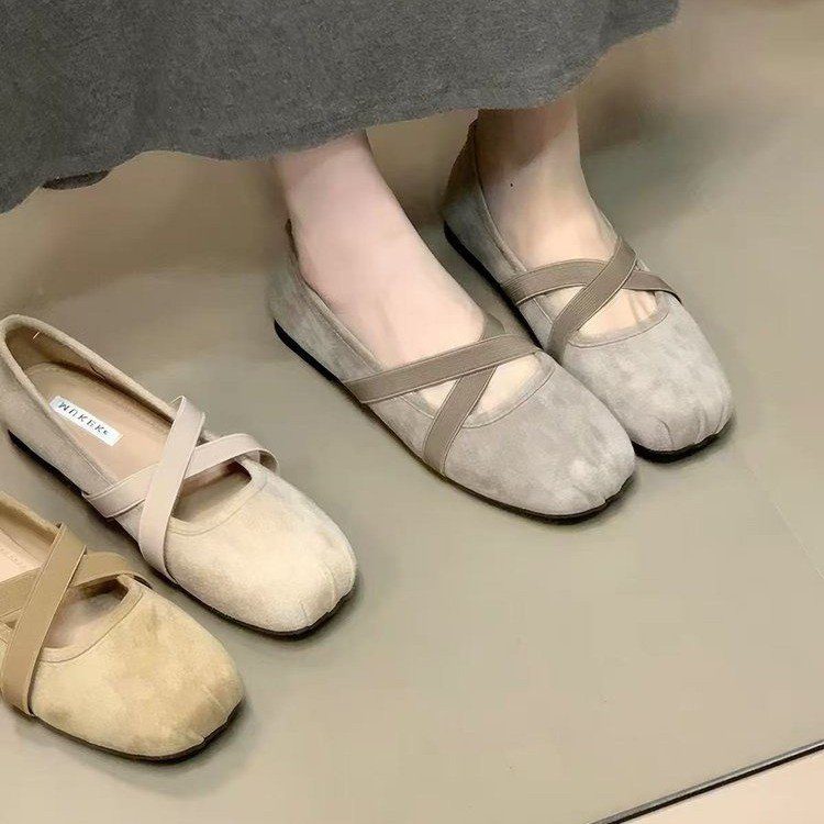 Comfortable Criss Cross Ballet Flats for Women