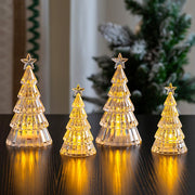 Mini Crystal Christmas Tree Desktop Ornament Lights