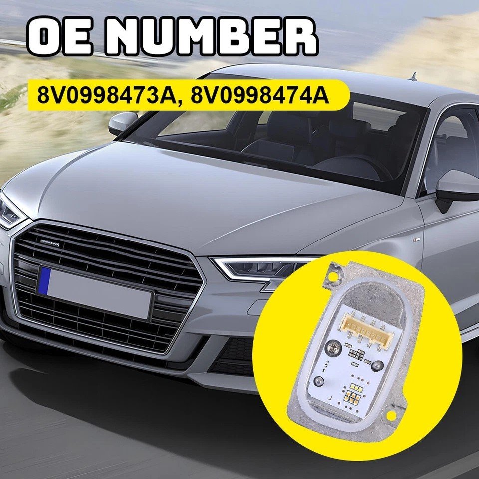 LED Headlight DRL Module for Audi A3 & RS3, 2pcs