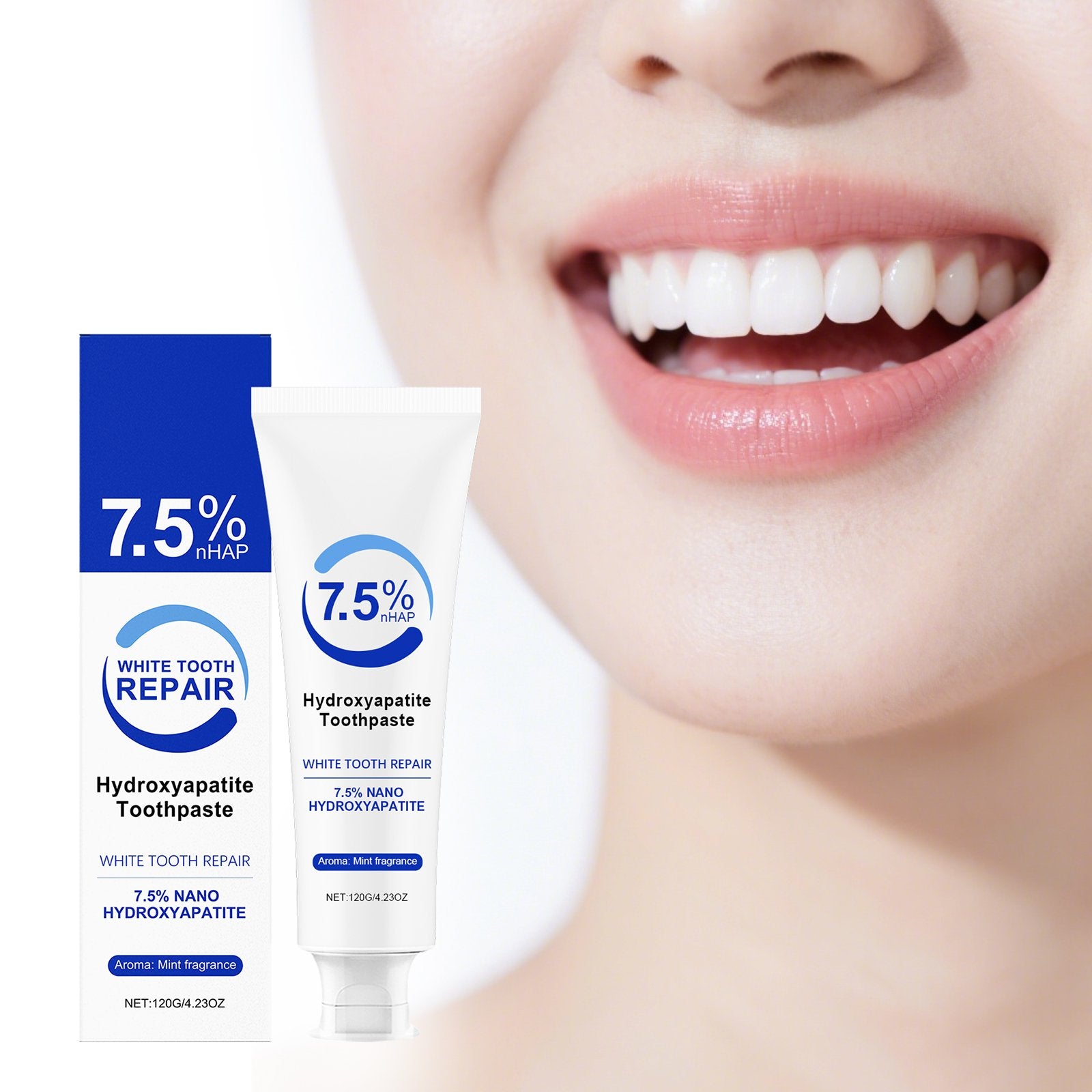 Minty Fresh Toothpaste for Stain Removal - 120g