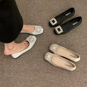 Luxurious Square Toe Flat Loafers for Women