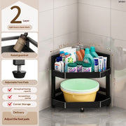 6-Tier Bathroom Corner Storage Rack, Space-Saving Organizer for Bathroom Essentials