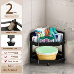 6-Tier Bathroom Corner Storage Rack, Space-Saving Organizer for Bathroom Essentials