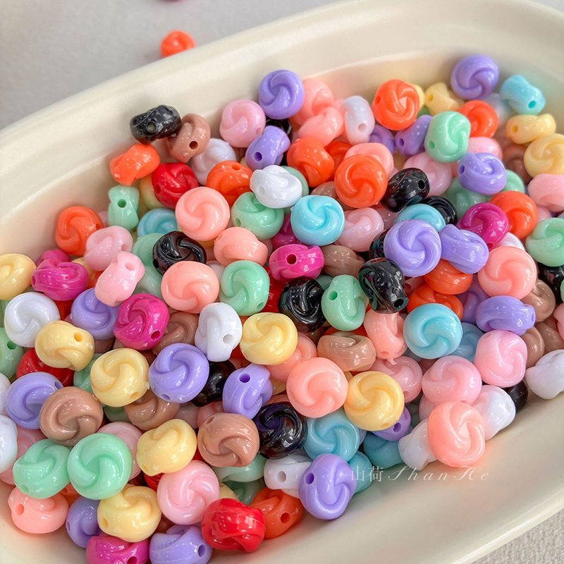 Pastel & Bright Color Swirl Beads for Jewelry Making