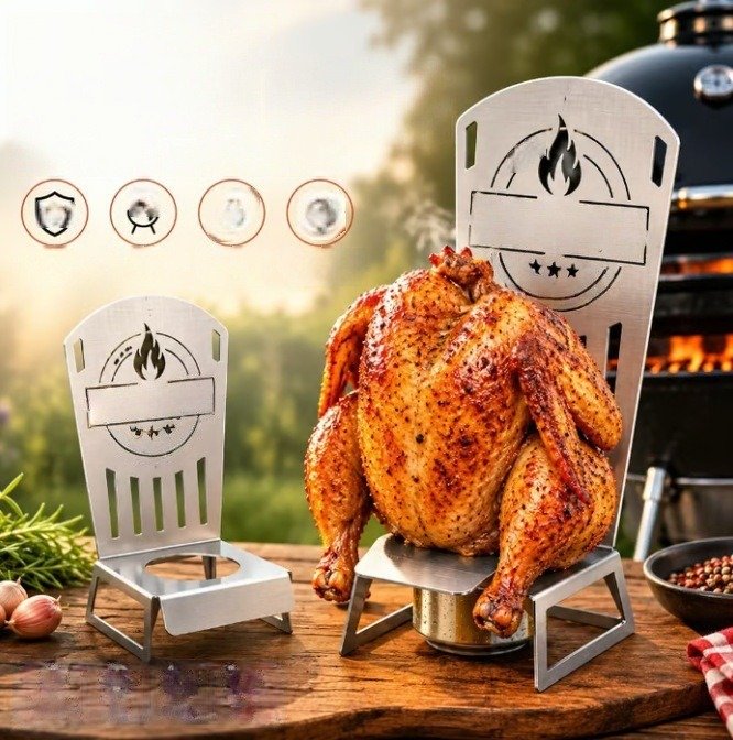 Portable Beer Can Chicken Stand