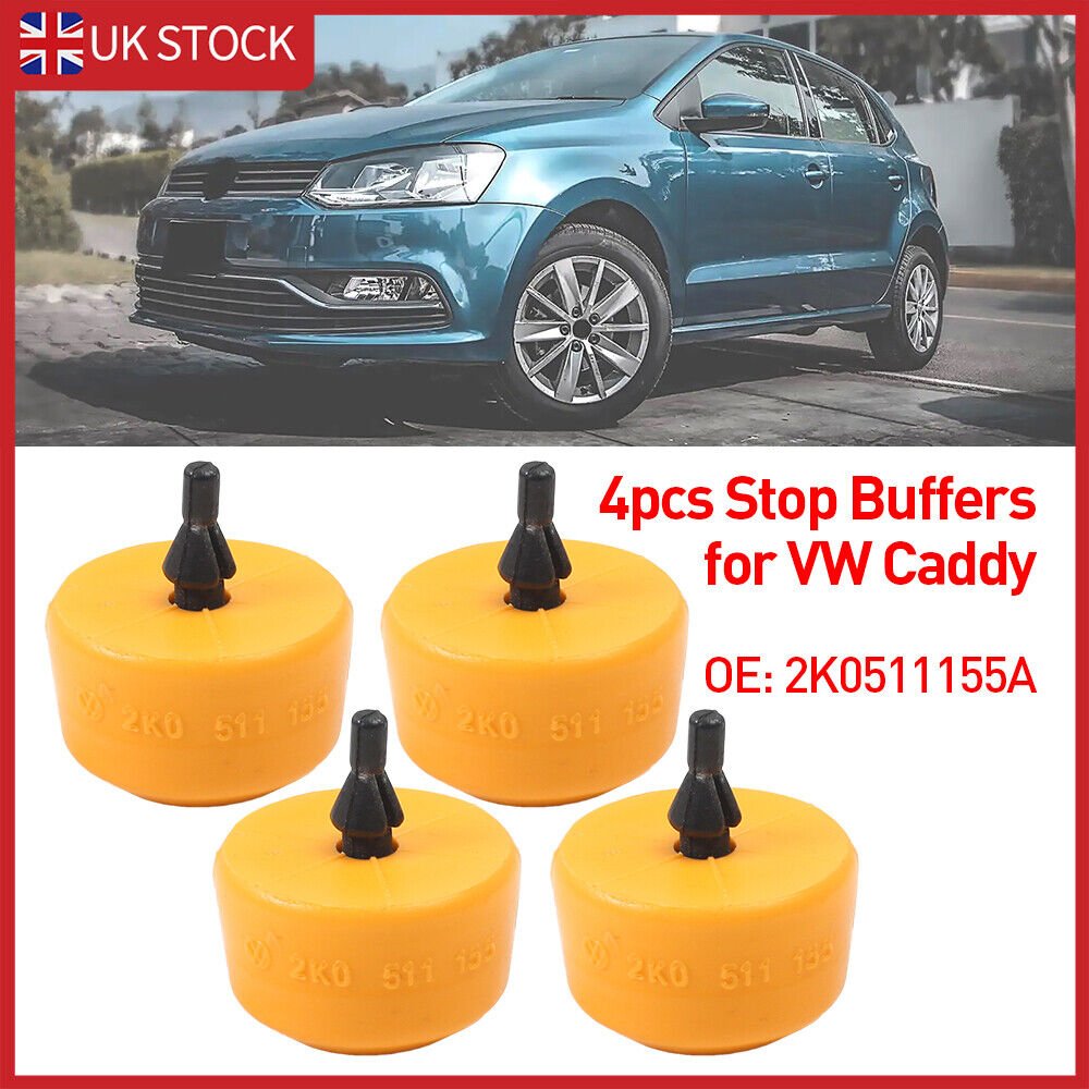 4x Rear Bump Stop Leaf Spring for VW Caddy MK3 & MK4 Models