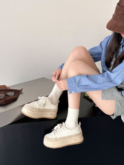 Casual Breathable Biscuit Canvas Flats for Women