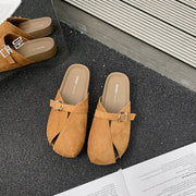 Summer Slide Sandals for Women, Flat Mule Shoes