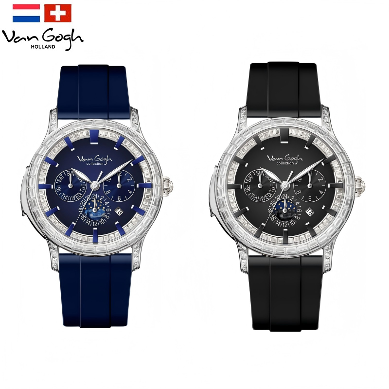 Luxury Men's Mechanical Watch - Luminous Blue Face