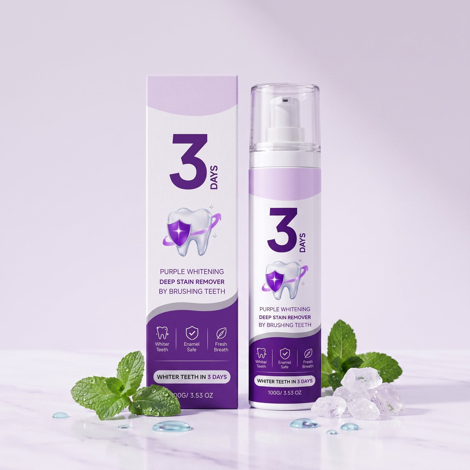 Brighten Your Smile with Purple Whitening Toothpaste