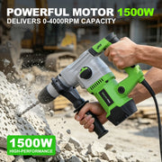 Heavy Duty Electric Rotary Hammer Drill for Metal Wood Brick