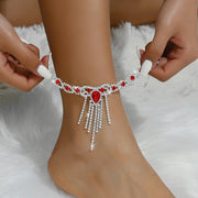 Beachy Anklet with Bow Knot Tassel