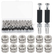 Secure Your Furniture with 40-Piece M6 Eccentric Connector Set