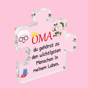 Personalized Grandma Puzzle Piece Sign - Heartfelt Gift