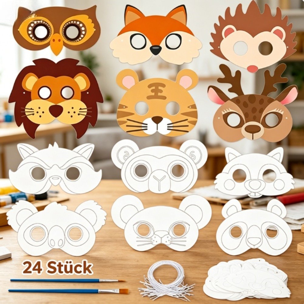 Fall Party Mask Set for 12+ Guests