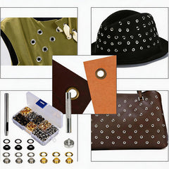 Complete Eyelet Kit - 100 Metal Eyelets with Installation Tool