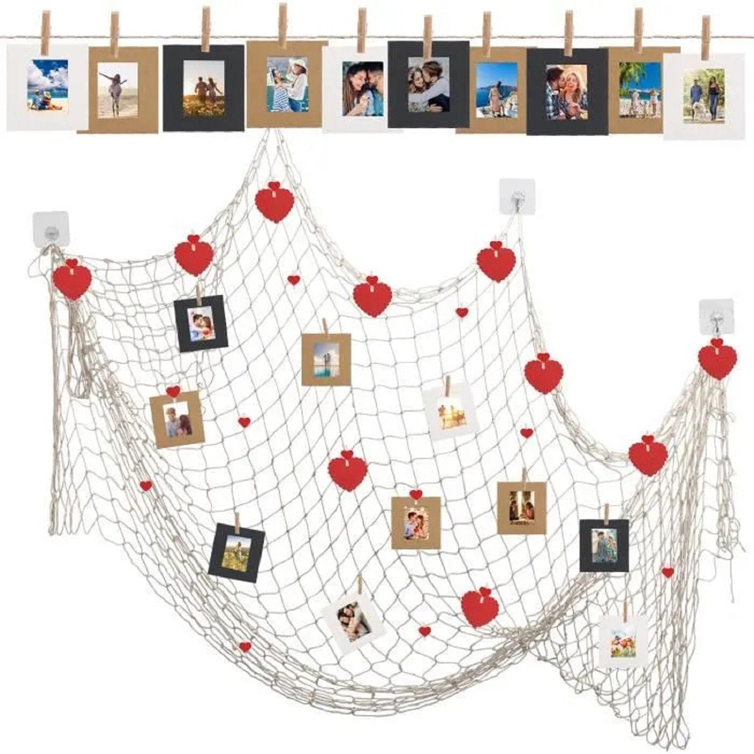 Fishing Net Photo Display