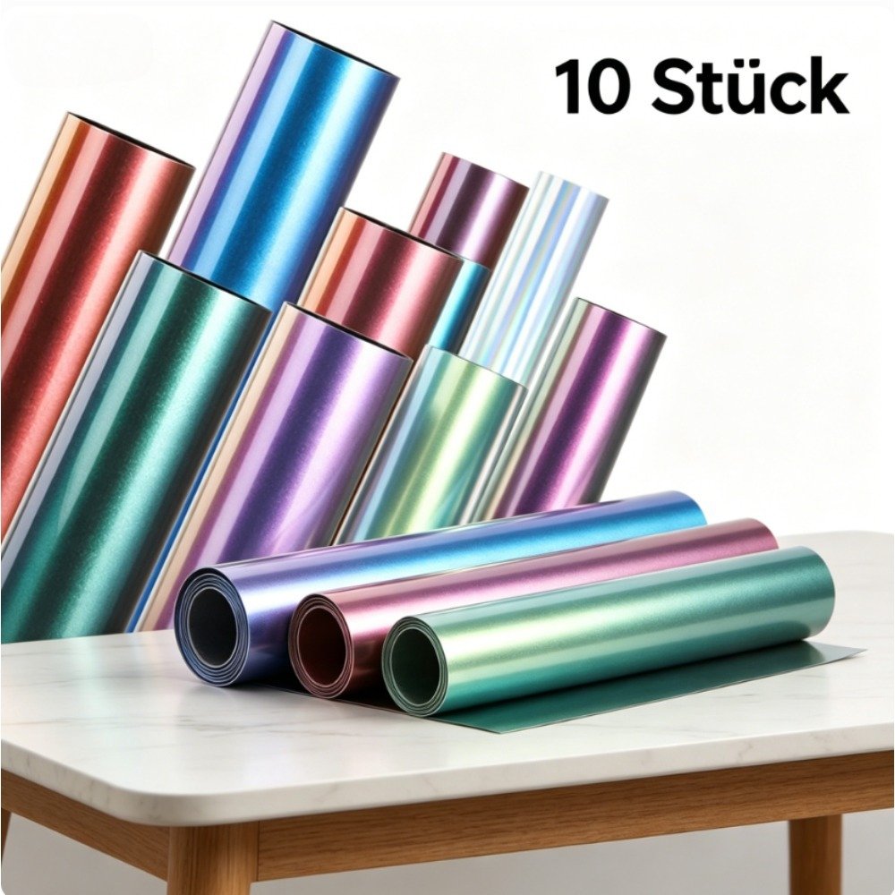 10-Color Plotter Film Set for DIY Crafts and Party Supplies