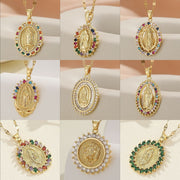 Zircon Colorful Necklace Set