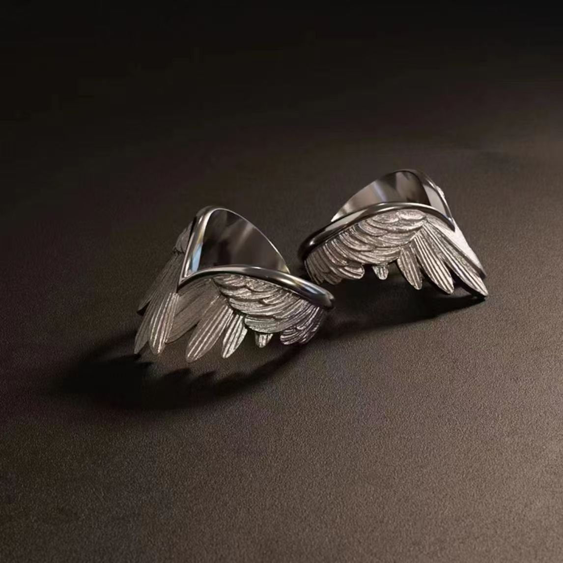 Angel Wing Ring - Trendy Finger Ring for Men