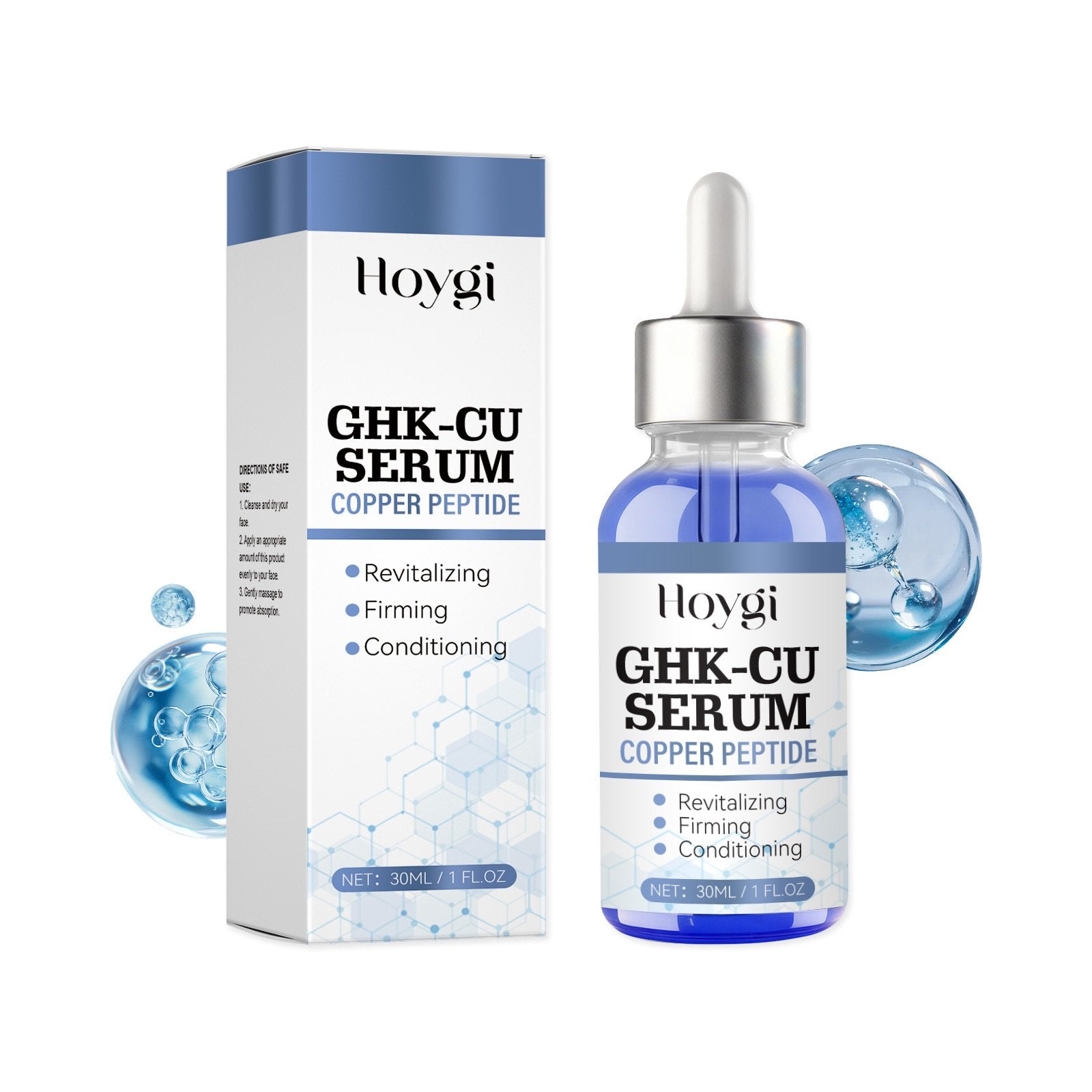 Daily Skin Care Liquid with Copper Peptides for Elastic, Smooth Skin