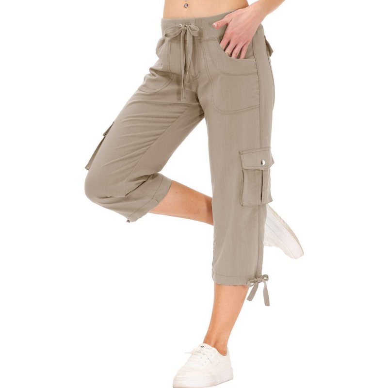 Women's Cropped Hiking Pants With Pockets