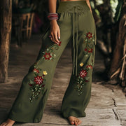 Flowy Wide Leg Casual Pants for Women