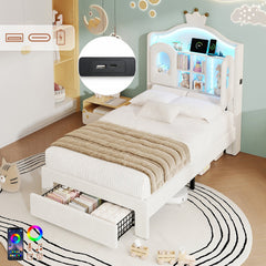 LED Storage Bed Frame