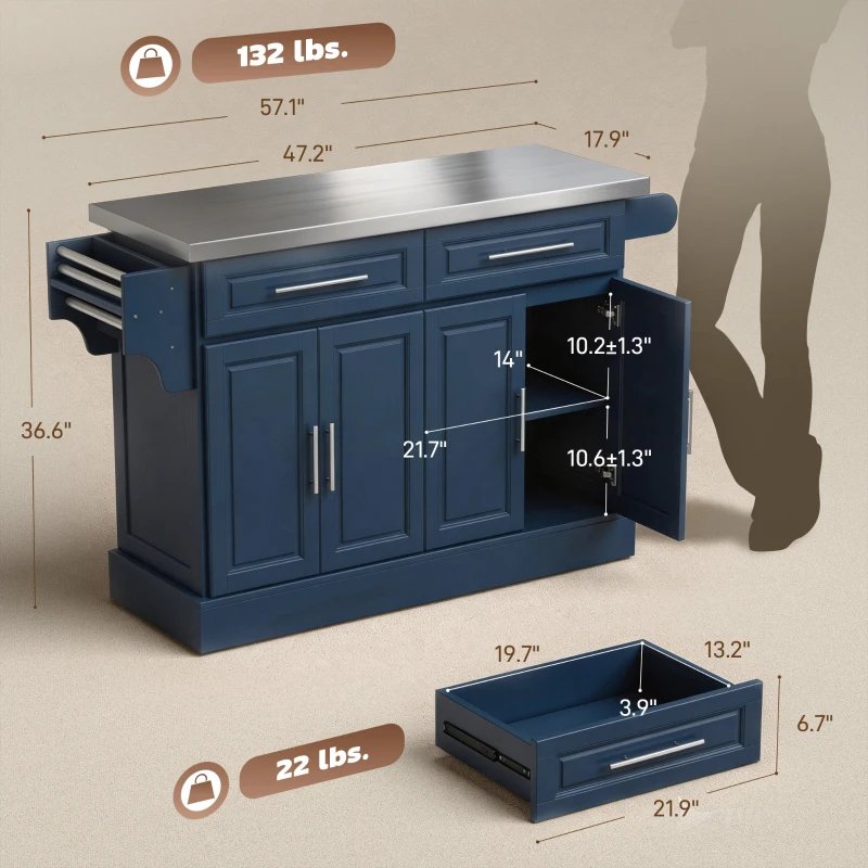 Rolling Kitchen Island