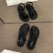Summer Sandals for Women - Comfortable Flat Heel Roman Style