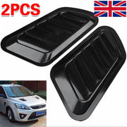 Gloss Black Car Hood Scoop Vent Decor Cover
