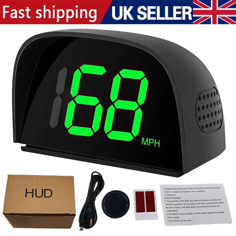 Digital GPS Speed Meter with HUD Display