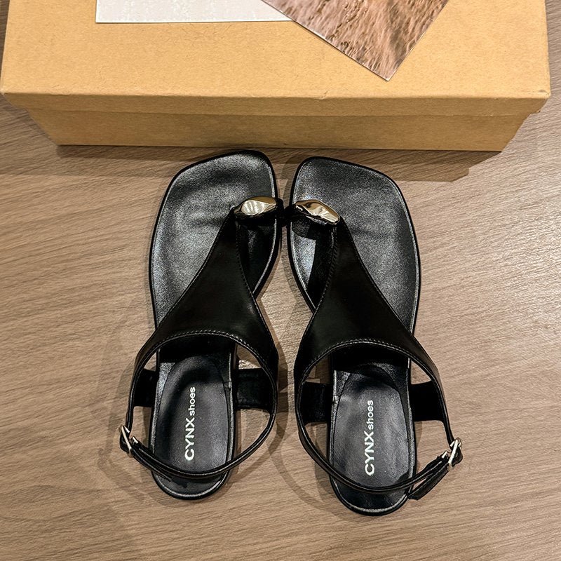 French Style Thong Sandals for Women Summer 2026