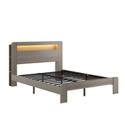 Queen Bed Frame w/ LED & Storage