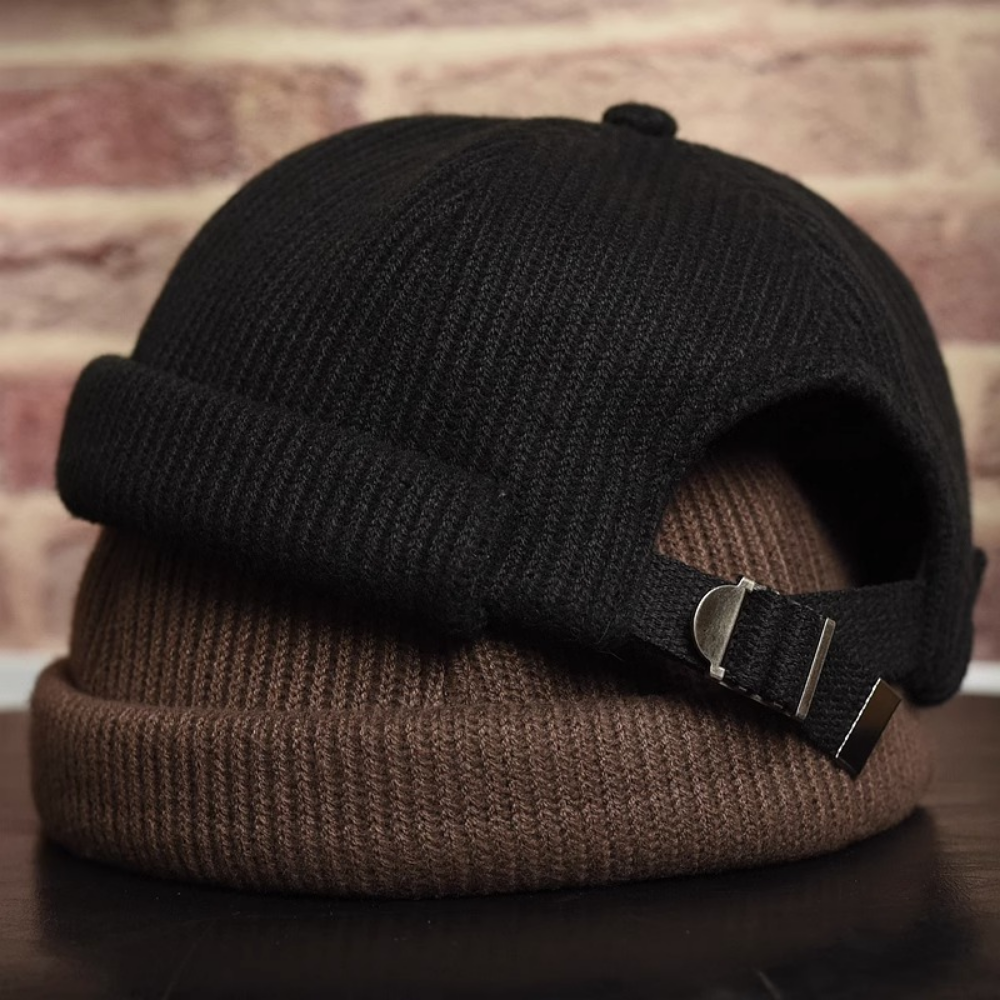 Vintage Solid Color Boater Hat for Gentleman