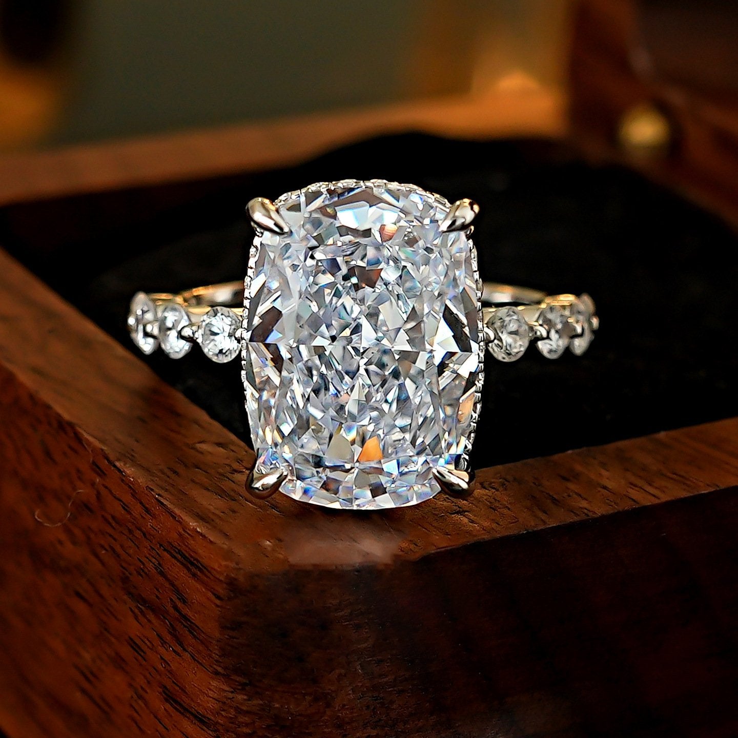 Elegant CZ Engagement Ring