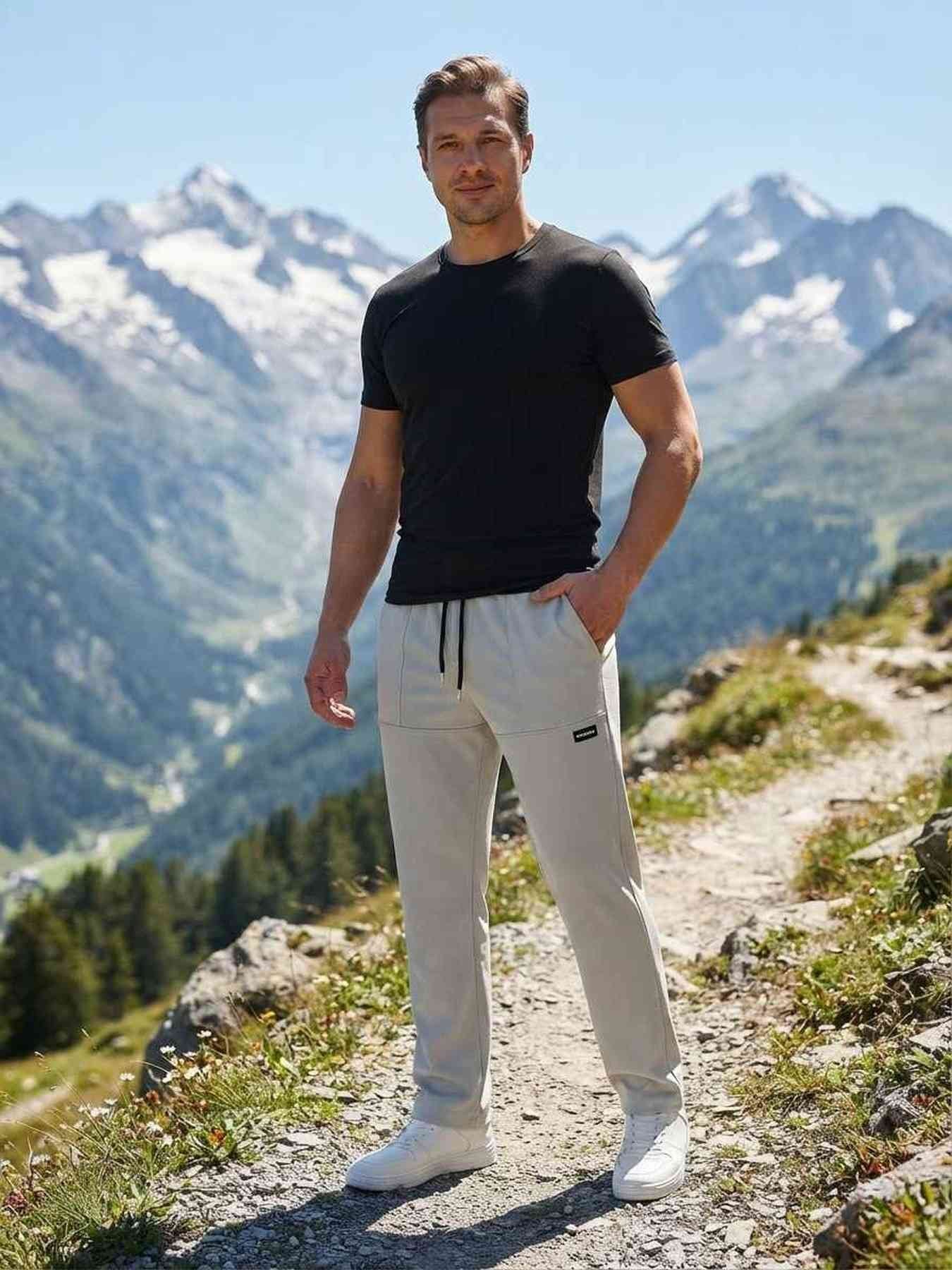 Men's Anti-Wrinkle Casual Pants for Comfortable Commutes