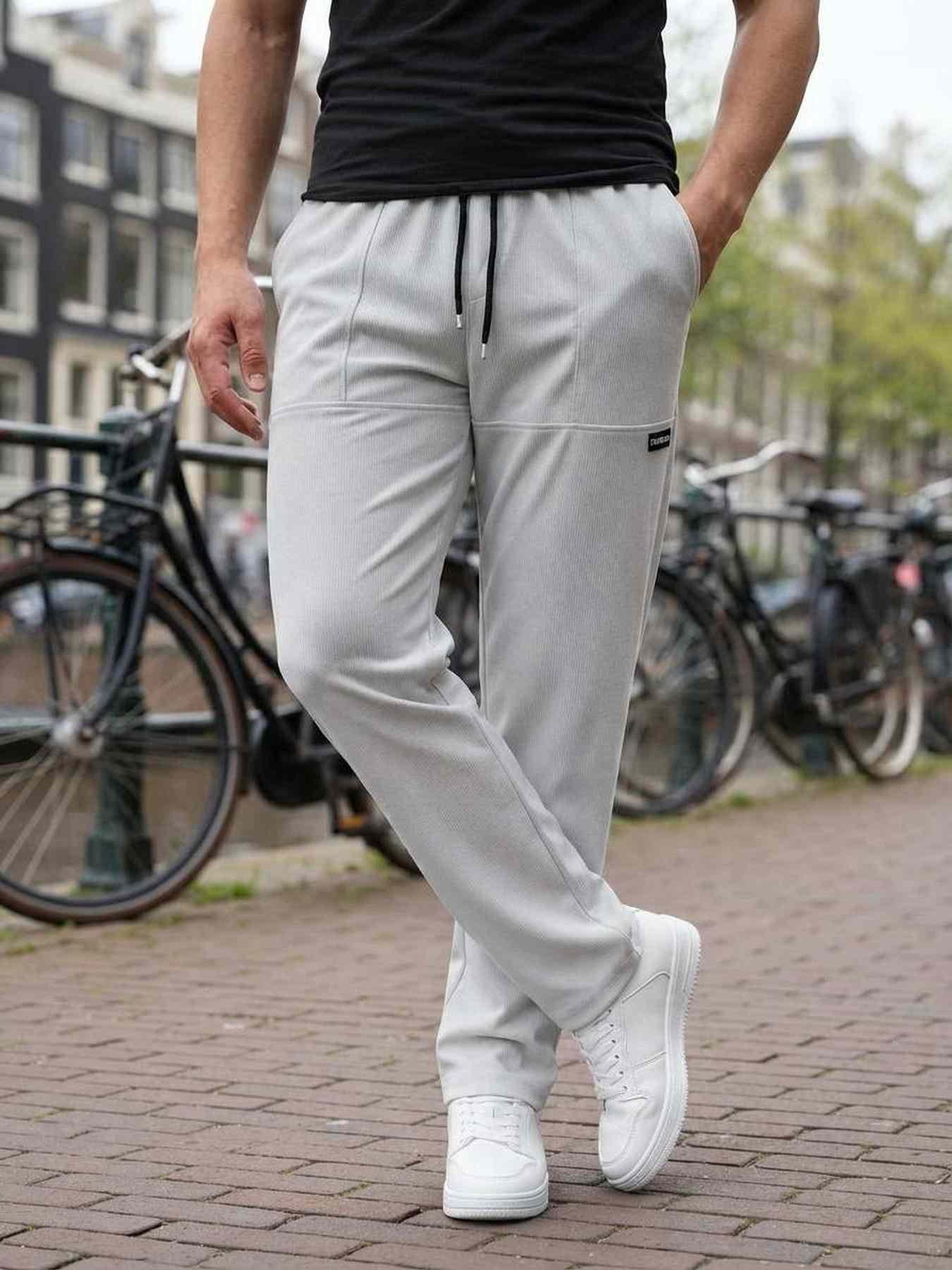 Men's Stretchy Casual Pants for Comfort & Style