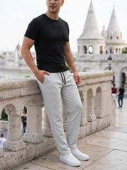 Men's Casual Pants - Stretchy Fit, Anti-Wrinkle, and Comfortable