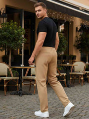 Men's Anti-Wrinkle Casual Pants with Stretchy Fit