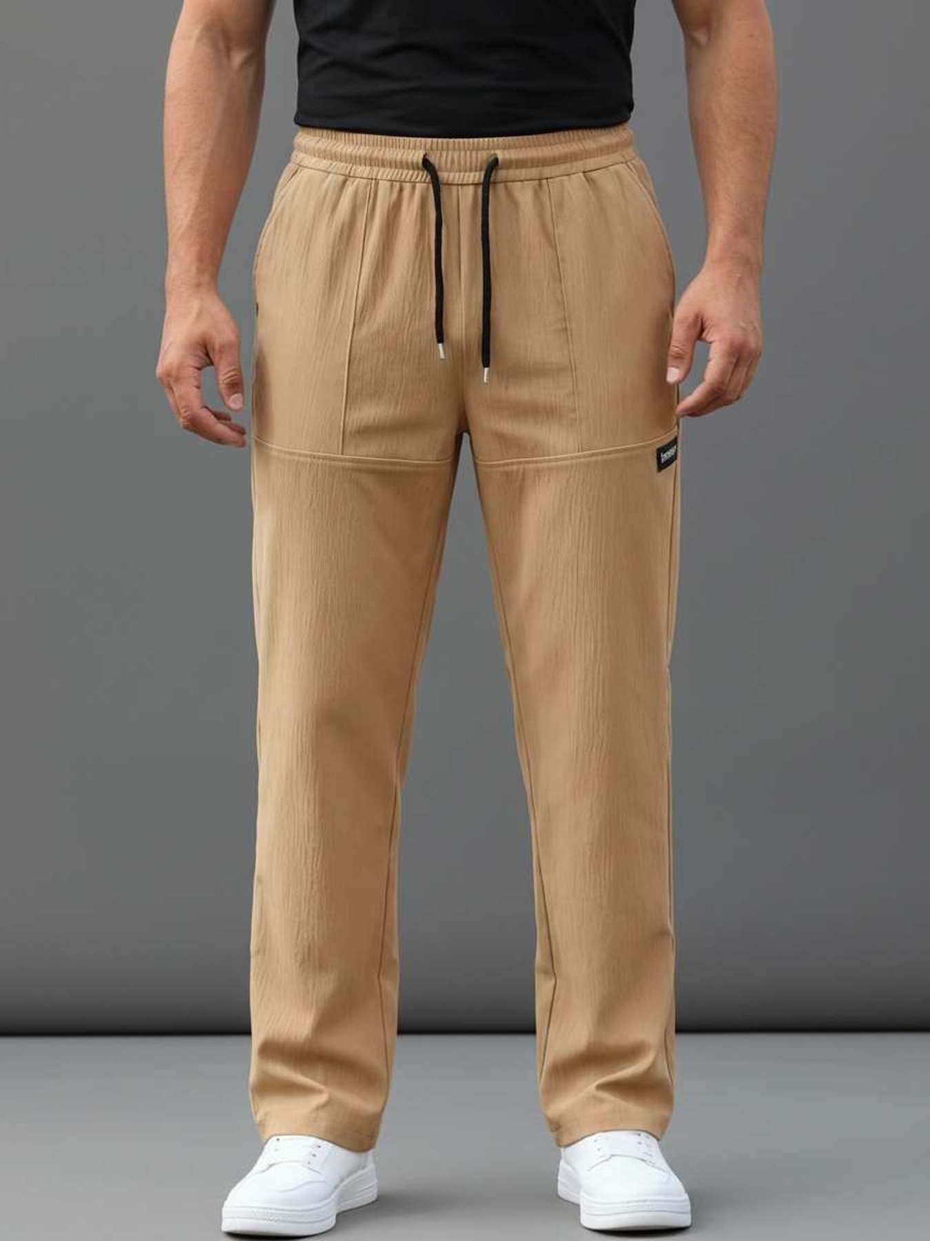 Men's Anti-Wrinkle Casual Pants for Comfortable Daily Wear
