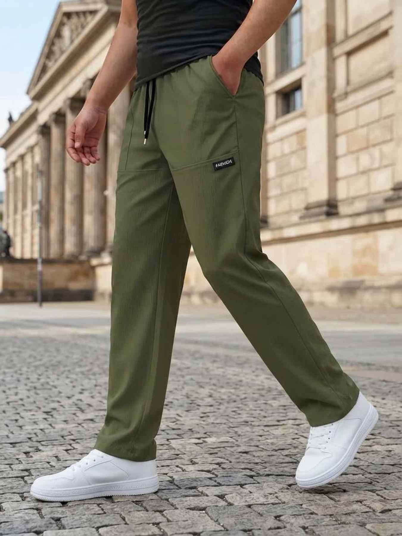 Comfortable Anti-Wrinkle Men's Casual Pants