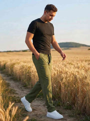 Men's Stretchy Casual Pants - Anti-Wrinkle & Comfortable