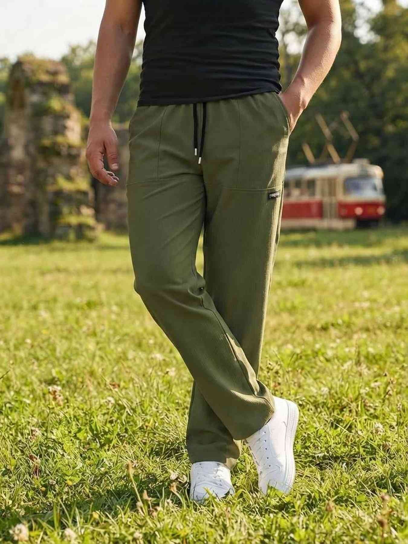 Men's Stretchy Casual Pants - Anti-Wrinkle & Iron-Free