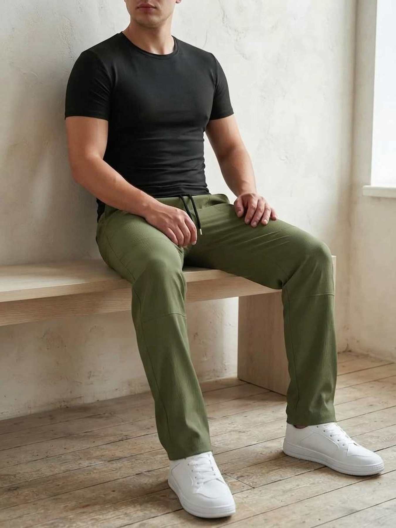 Men's Stretchy Casual Pants - Anti-Wrinkle & Soft Comfort