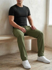 Men's Stretchy Casual Pants - Anti-Wrinkle & Soft Comfort