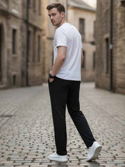Stretchy Men's Casual Pants, Anti-Wrinkle & Comfortable